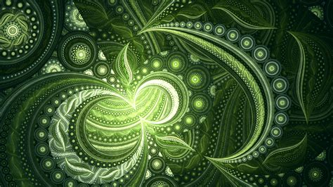 Download Green Abstract Fractal HD Wallpaper by Senzune
