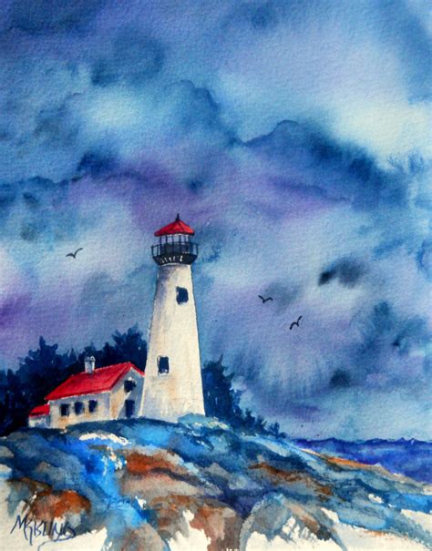 Martha Kisling Art With Heart : STORMY LIGHTHOUSE and Sharing Art with Family