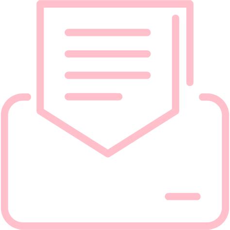 Pink email 4 icon - Free pink email icons