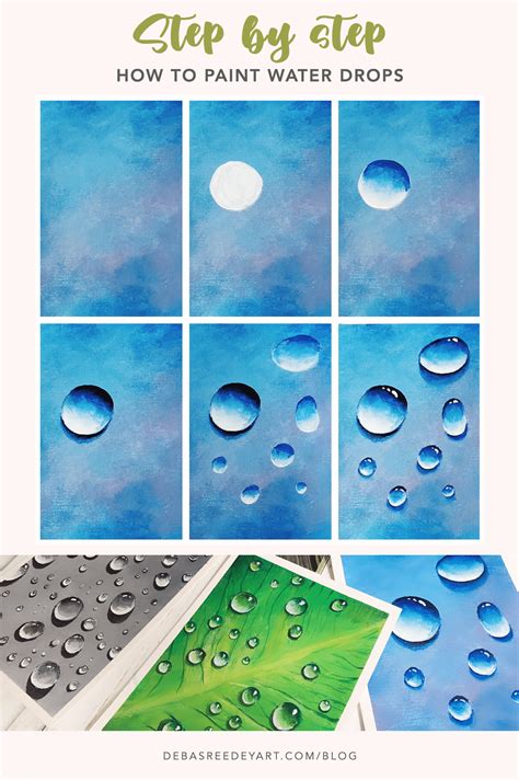 How to Paint Water Drops with Acrylics - A Step-by-Step Tutorial ...