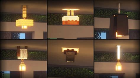⚒️[Minecraft Tutorial]: 20+ Ceiling Light Build Hacks & Ideas - YouTube