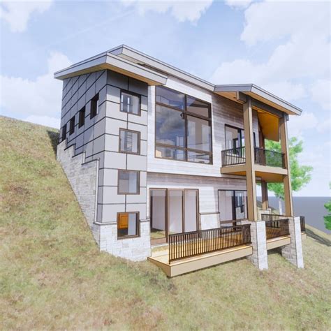 Mountain Modern Steep Slope | Hillside house, Slope house, Sloping lot house plan