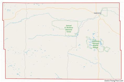 Map of Cherry County, Nebraska - Địa Ốc Thông Thái