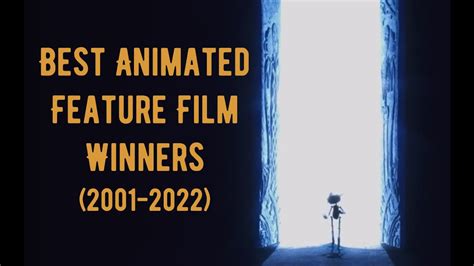 Academy Award Winners for Best Animated Feature Film (2001-2022) - YouTube