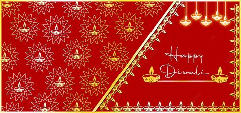 Happy Diwali Red And Gold Design Background, Happy Diwali, Background 2020, Light Background ...