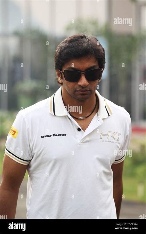 Narain karthikeyan ind hispania racing f1 team hrt hi-res stock ...