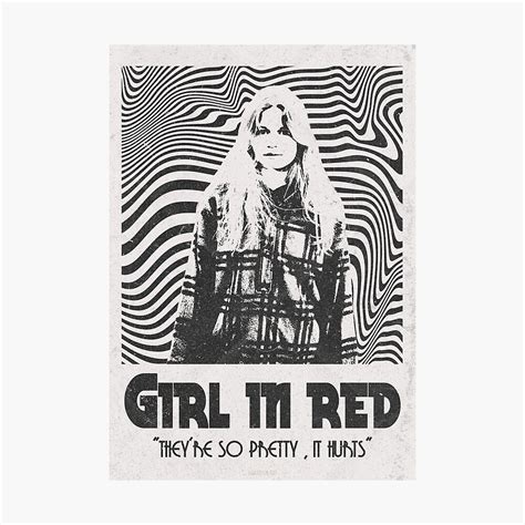 Girl in red | Retro Poster by marinagb in 2022 | Retro poster, Grunge posters, Vintage poster art