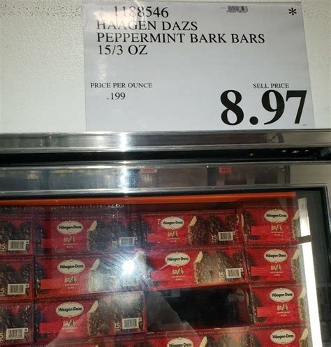 Haagen Dazs Peppermint Bark Bars - $8.97 #costco #clearance ...