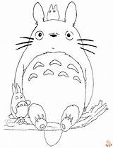 Totoro Coloring Pages  Free Printable Sheets For Kids GBcoloring sketch template