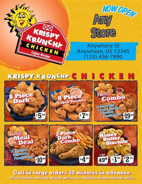 Krispy Krunchy Chicken Menu, Menu for Krispy Krunchy Chicken, Pompano ...