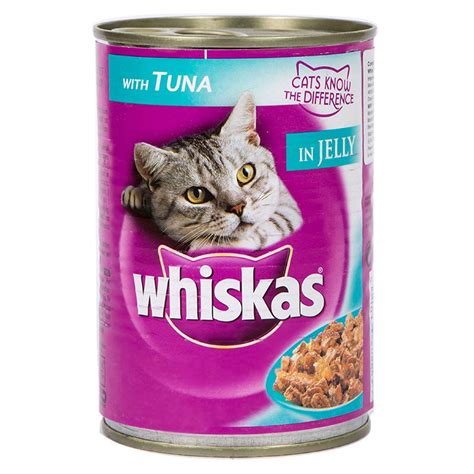 Buy Whiskas Tuna in Jelly Wet Cat Food Can, 400gm Online at Low Price in India | Puprise