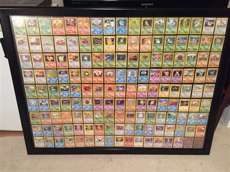 After a few months, finally finished framing my Base Set collection! : pokemon