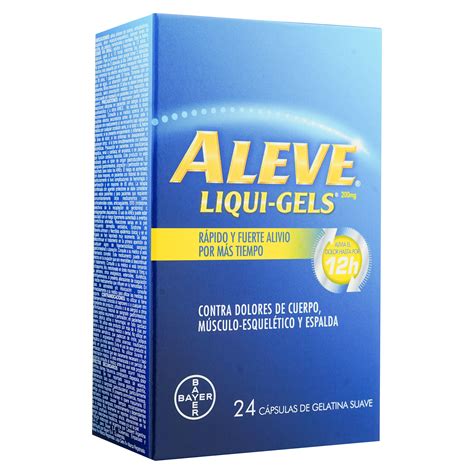 Comprar Aleve Liqui-Gels, Precio indicado por unidad | Walmart Costa Rica