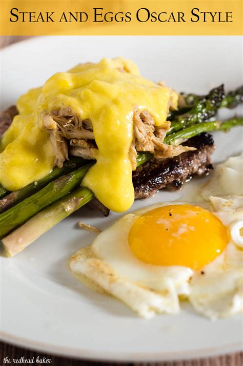 The classic brunch staple of steak and eggs gets fancy! The steak is served Oscar-style with ...