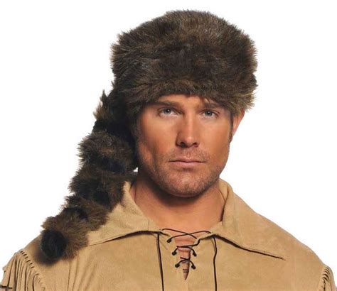 FRONTIER HAT DAVEY DAVY CROCKETT PIONEER HAT DANIEL BOONE COSTUME ACCESSORY | eBay