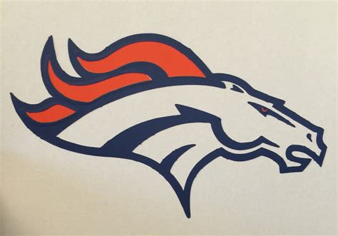 Denver Broncos Vinyl Decals Set of 2 | Etsy