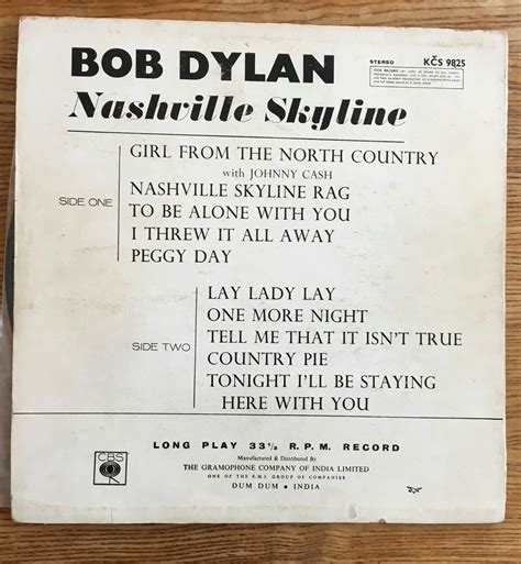 popsike.com - BOB DYLAN " NASHVILLE SKYLINE "VERY RARE INDIA PRESS" KCS ...