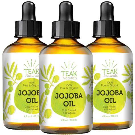 Organic Jojoba Oil - 4 oz – Teak Naturals