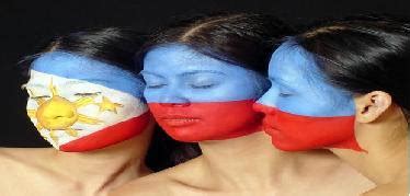 New Body Painting: Face Painting - Philippines Flag