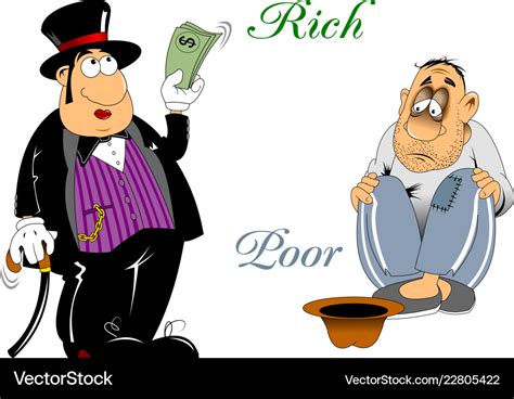 Rich And Poor People Cartoon