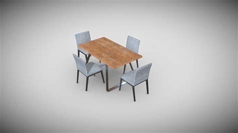 table + chairs - Download Free 3D model by tonyrenzulli [9f94682 ...