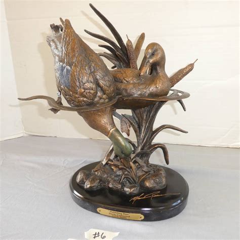 Lot #6 - Heavy Ducks Unlimited Duck Statue- "Dabbling Duo" Numbered 2379/5000- See Pictures For ...