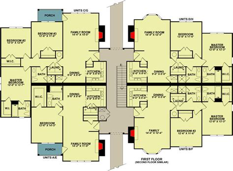 8-Unit Apartment Complex - 83143DC | Architectural Designs - House Plans