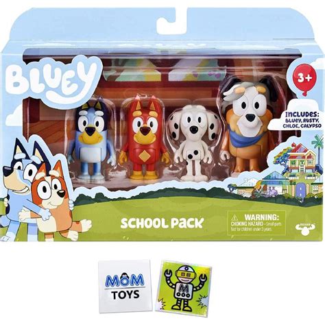 BLUEY SET 4 PERSONAGGI SCHOOL PACK GIOCHI PREZIOSI - BLY09000_SCHOOL