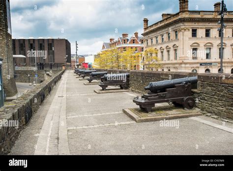 City walls, Derry, Londonderry, Northern Ireland, United Kingdom Stock ...