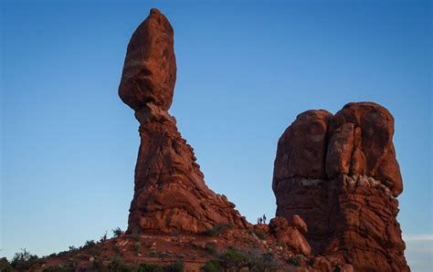 Balanced Rock at Sunset, Arches National Park - Hike Bike Travel