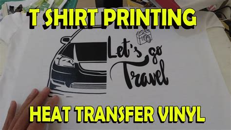 HEAT TRANSFER VINYL FOR T-SHIRT | T SHIRT PRINTING TUTORIAL | RUBBERIZED VINYL T-SHIRT PRINTING ...