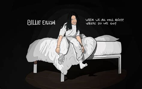 Billie Eilish-When we all fall asleep where do we go album cover | How to fall asleep, Album ...