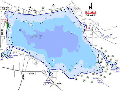 Upper Red Lake Depth Map - Draw A Topographic Map