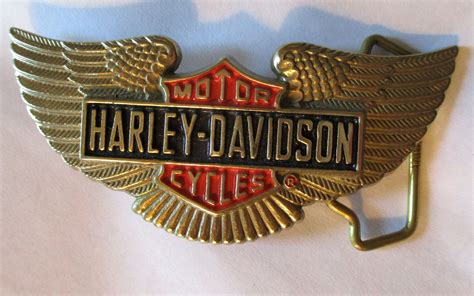 Vintage Harley Davidson Belt Buckle Solid Brass 1991 Baron - Etsy | Harley davidson belts ...