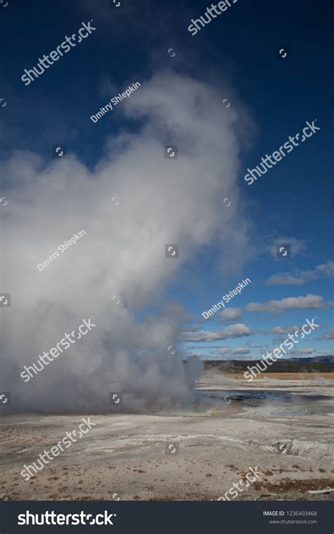 Steam Rises Over Geysers Yellowstone National Stock Photo 1236403468 | Shutterstock