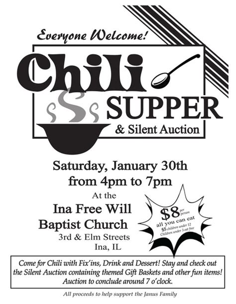 Chili Supper - Fundraiser