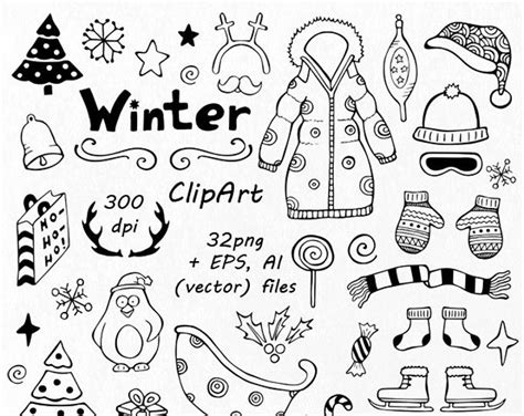 Elisi PNG Black And White, BIG SET Doodle Summ (86.37 Kb) Free PNG | HDPng