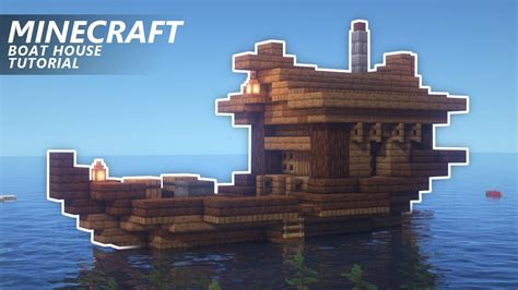 Minecraft: How to Build a Boat House | Small Ship Tutorial - YouTube