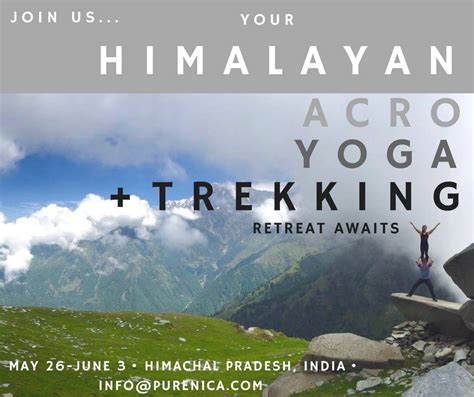 Yoga + Acro + Trekking Retreat in the Himalayas - PURE Gym - Spa - Yoga