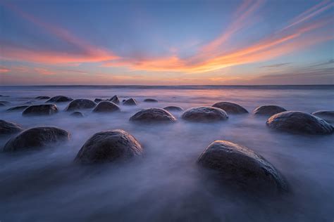 Sunset At Bowling Ball Beach Photograph by April Xie - Fine Art America