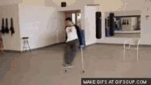 Crutches Bonnet GIF - Crutches Bonnet Prank - Discover & Share GIFs