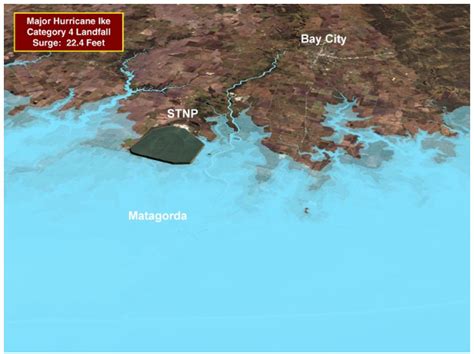 Projected Storm Surge From Hurricane Ike - Mapped – gCaptain