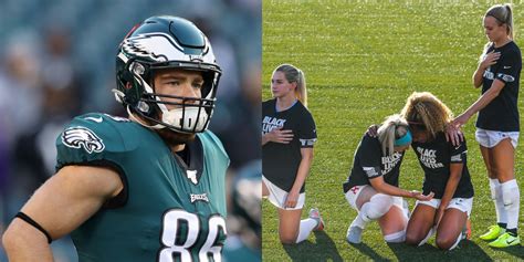 Zach Ertz Reacts To His Wife, Julie Ertz, Kneeling For National Anthem ...