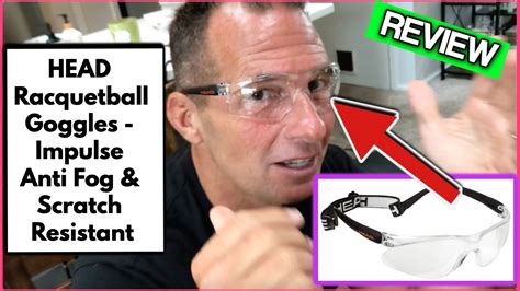 HEAD Racquetball Goggles Impulse Anti Fog & Scratch Resistant - YouTube