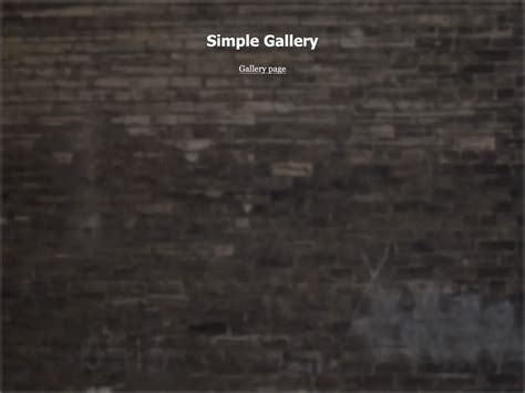 Simple Gallery_responsive Template