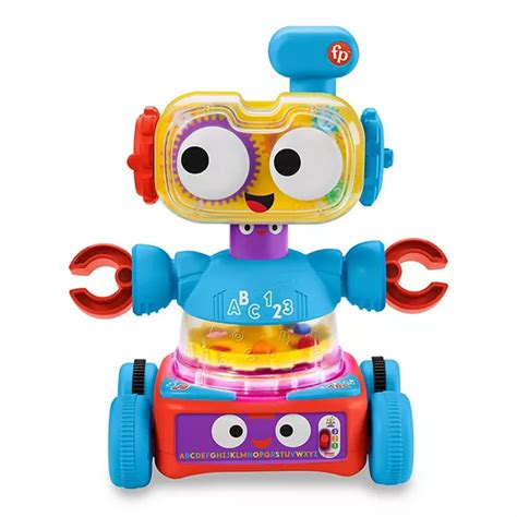 Fisher-Price 4-in-1 Robot Baby to Preschool Learning Toy with Lights ...