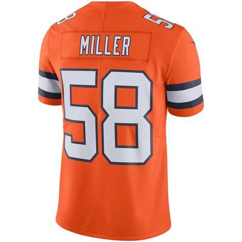 Men's Denver Broncos Von Miller Nike Orange Color Rush Limited Jersey - NFLShop.com