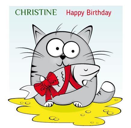 CHRISTINE Happy Birthday.