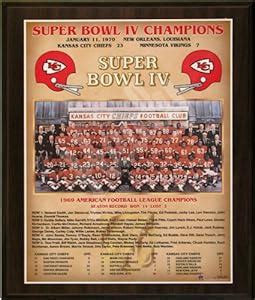 Amazon.com : 1969 Kansas City Chiefs Super Bowl Champions Healy Plaque : Decorative Plaques ...