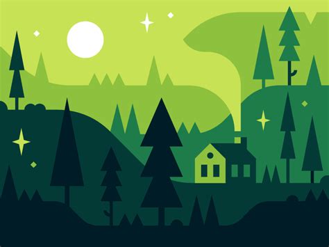 Forest | Illustration design, Graphic design trends, Forest illustration